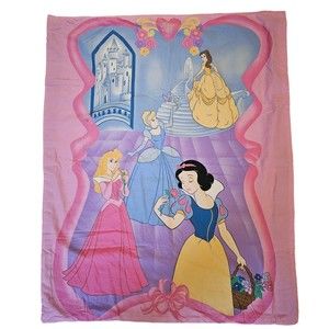 Disney Princess Quilted Baby Crib Blanket Vintage